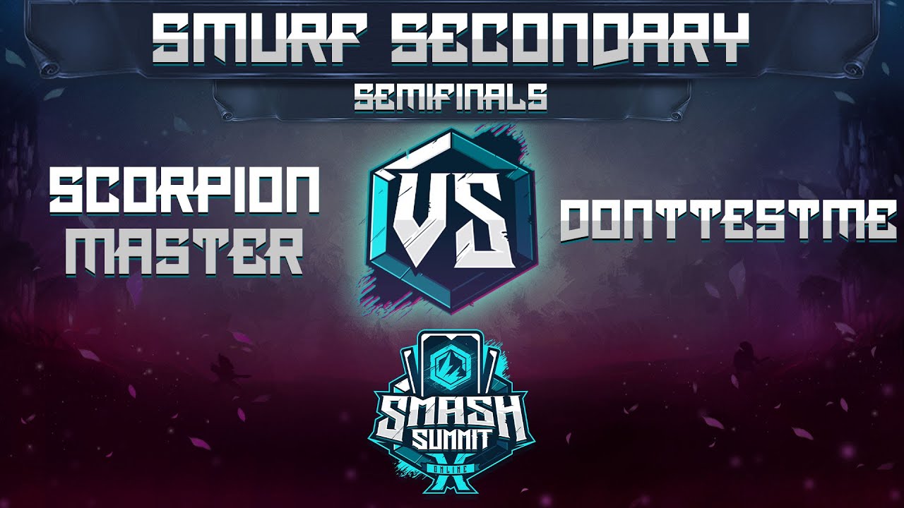 Scorpion Master vs DontTestMe - Smurf Secondary: Semis - Smash Summit 10 | Mario, Cpt Falcon vs Roy