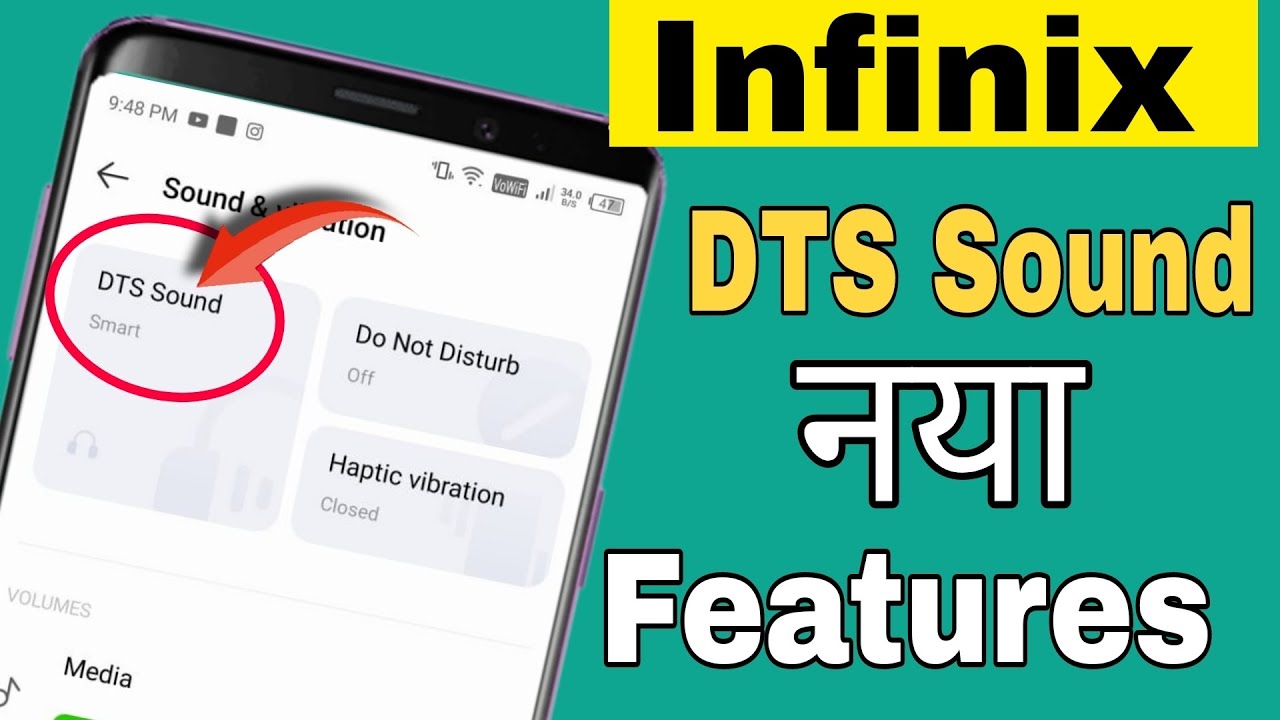 Infinix DTS sound settings | Infinix new hidden features