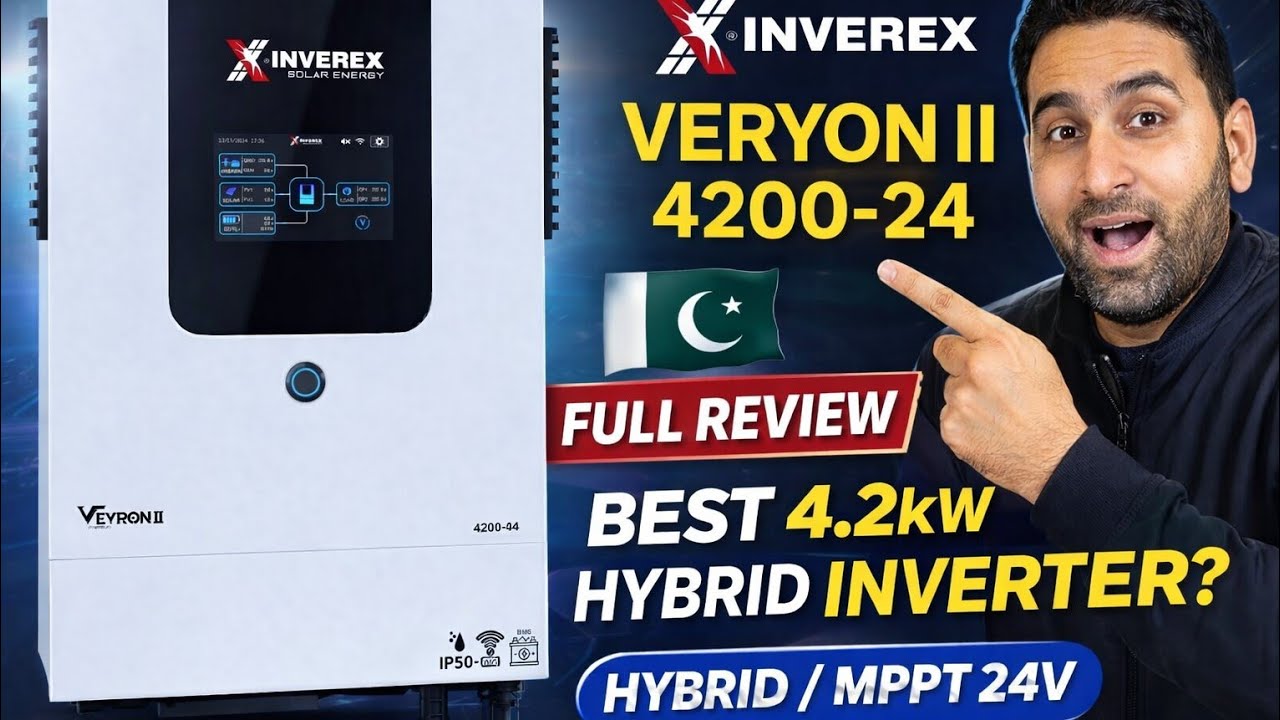Inverex Veryon II Premium 4200-24 Complete Review | 8000W MPPT Support | Pakistan