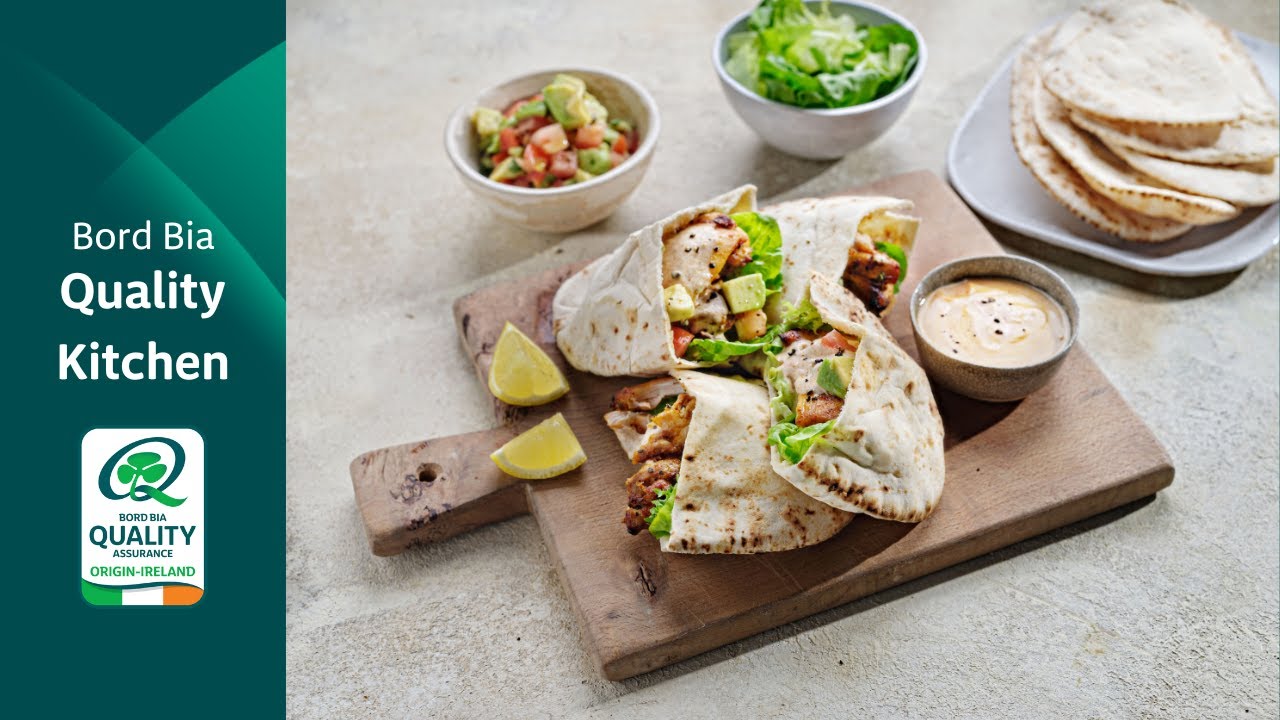 Air Fried Chicken Thighs in Pitta Bread