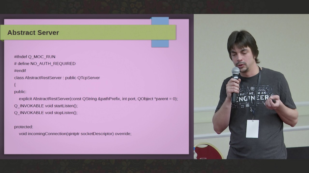 C++ Russia 2017: Василий Сорокин, Простой REST сервер на Qt с рефлексией
