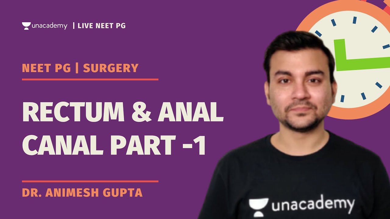 Rectum and anal canal part -1 | Surgery | Dr. Animesh Gupta