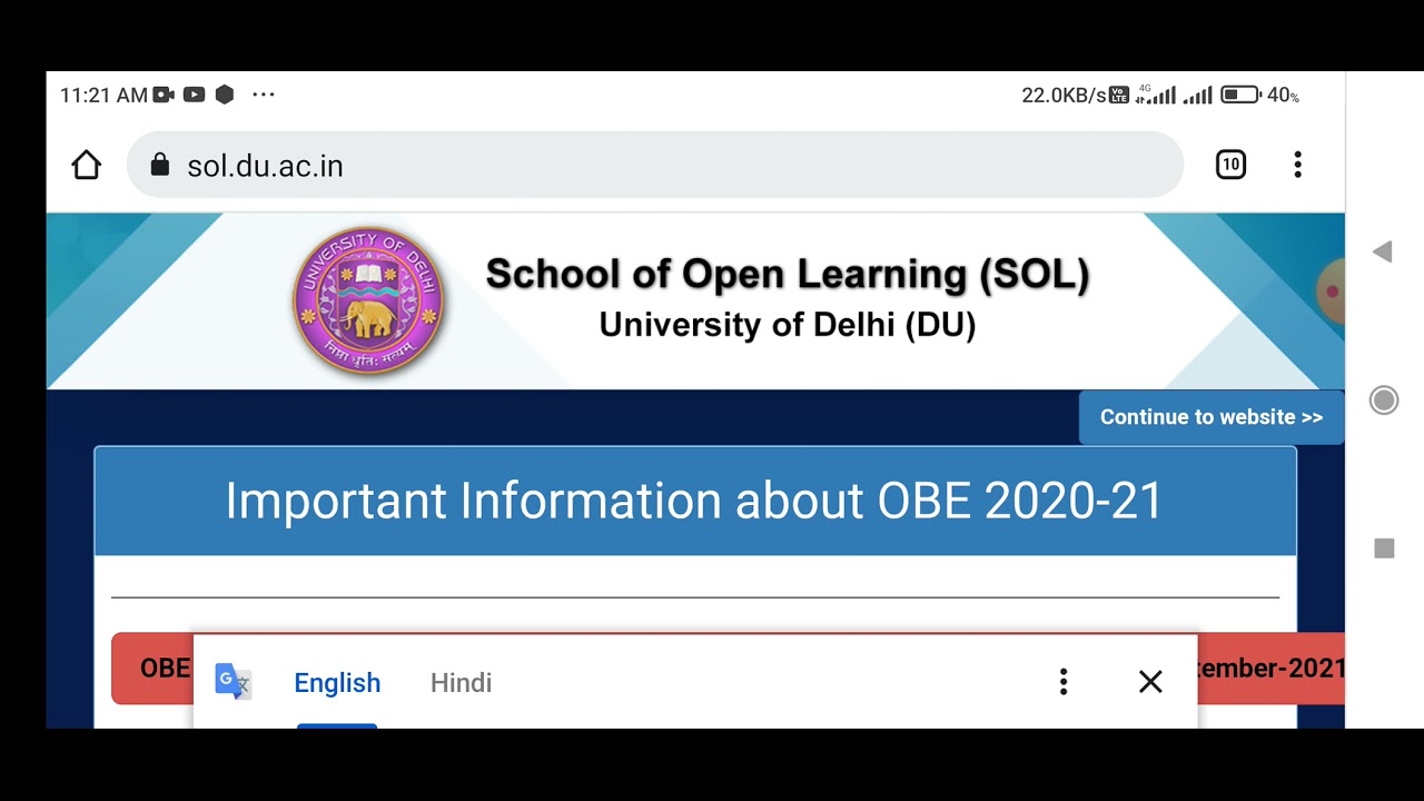 Sol bcom prog Final Year result declare 2021