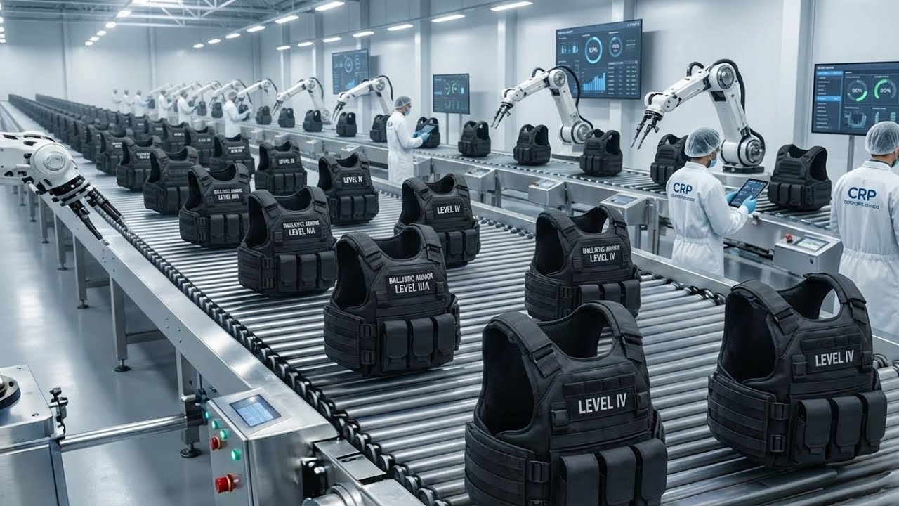 How Bulletproof Jackets Are Made | Inside a Ballistic Armor Factory (Full Process)