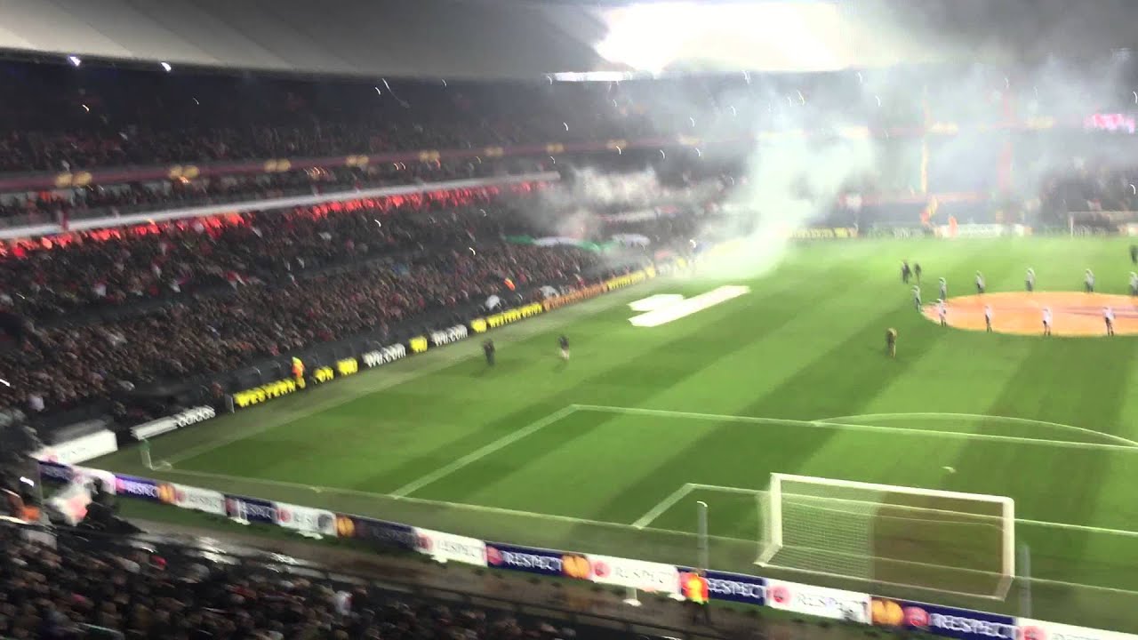 Feyenoord - AS Roma (Europa League), het opwarmertje