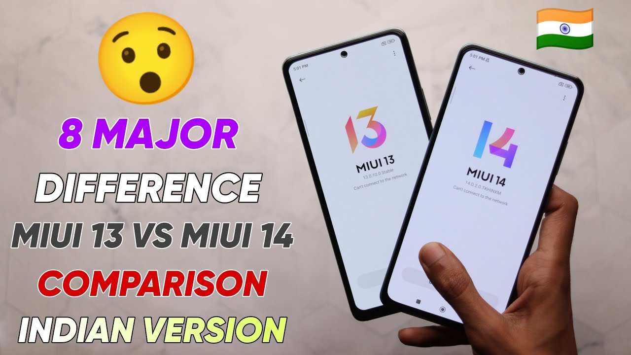 😯 MIUI 14 VS MIUI 13 INDIAN VERSION 🇮🇳 Side By Side COMPARISON