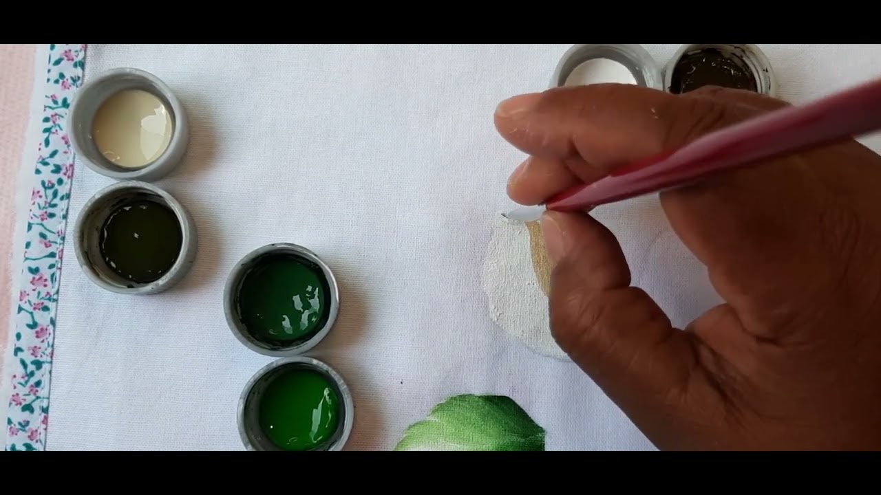 COMO PINTAR  FOLHAS!!!!!DE FORMA SIMPLES E FÁCIL!!!!PARA INICIANTES!!