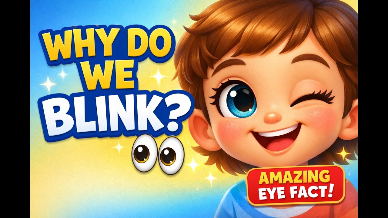 Why Do We Blink Our Eyes? 👀 | The Amazing Science Behind Every Blink | Amazing Science for Kids