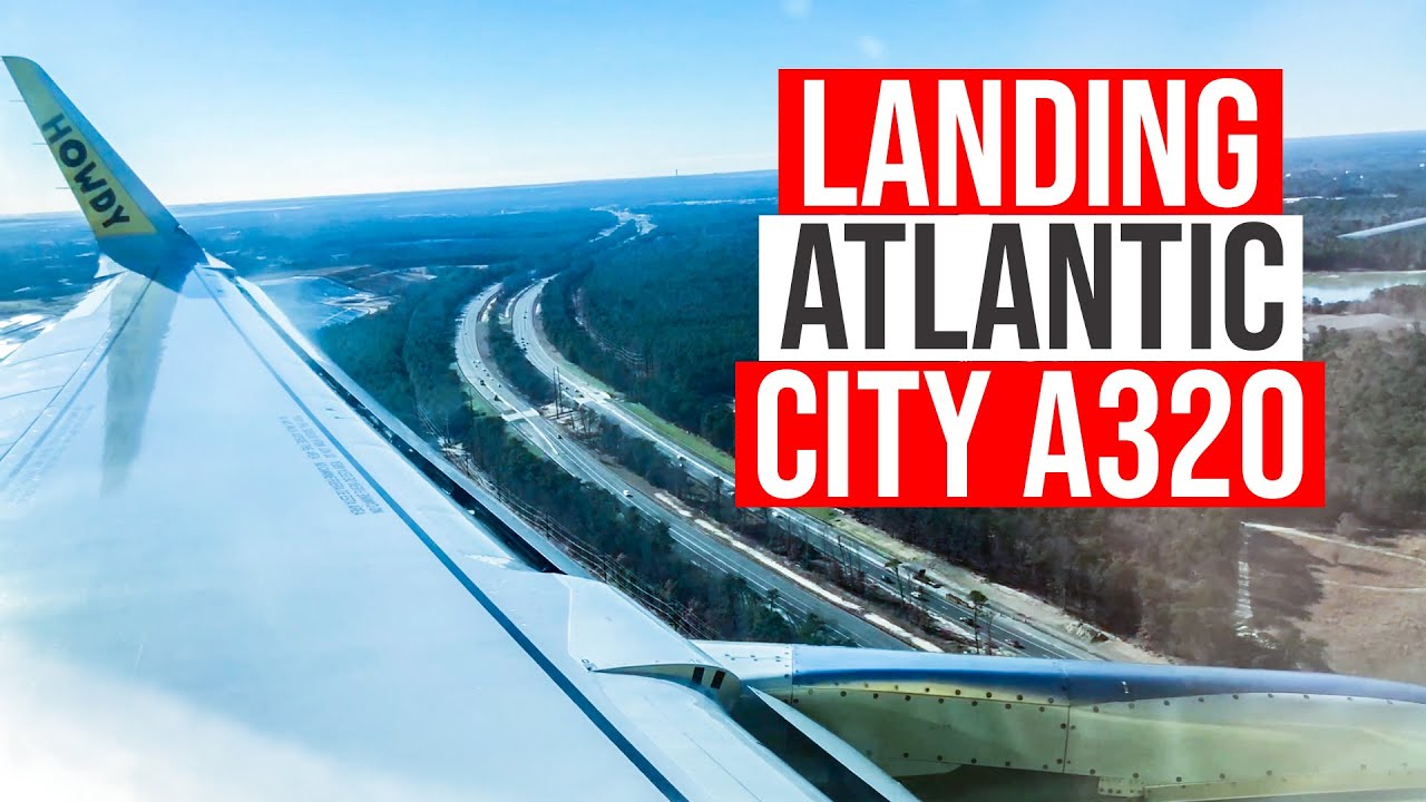 Landing At Atlantic City International Airport (ACY) | Spirit Airlines (4K) (60FPS)