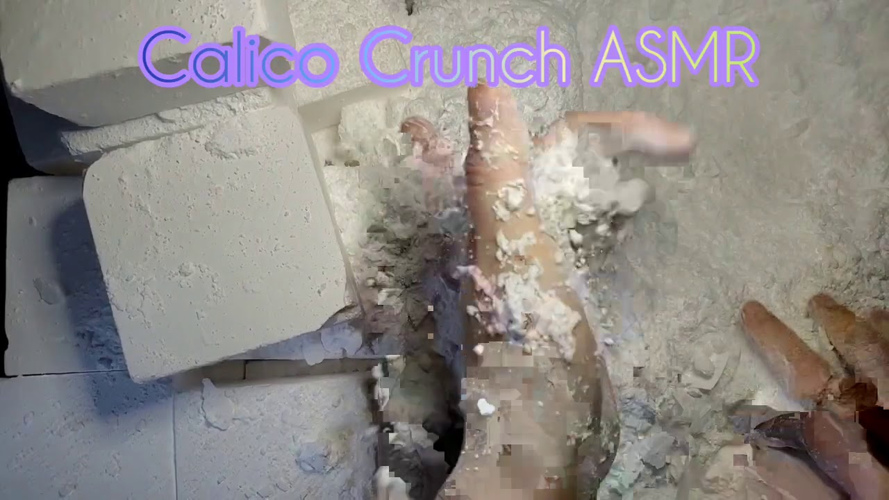 40 Block Ader Gym Chalk Crush | Calico Crunch ASMR