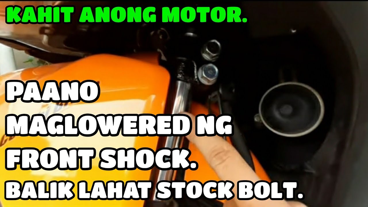 HONDA CLICK 125i PAANO MAGLOWERED NG FRONT SHOCK.