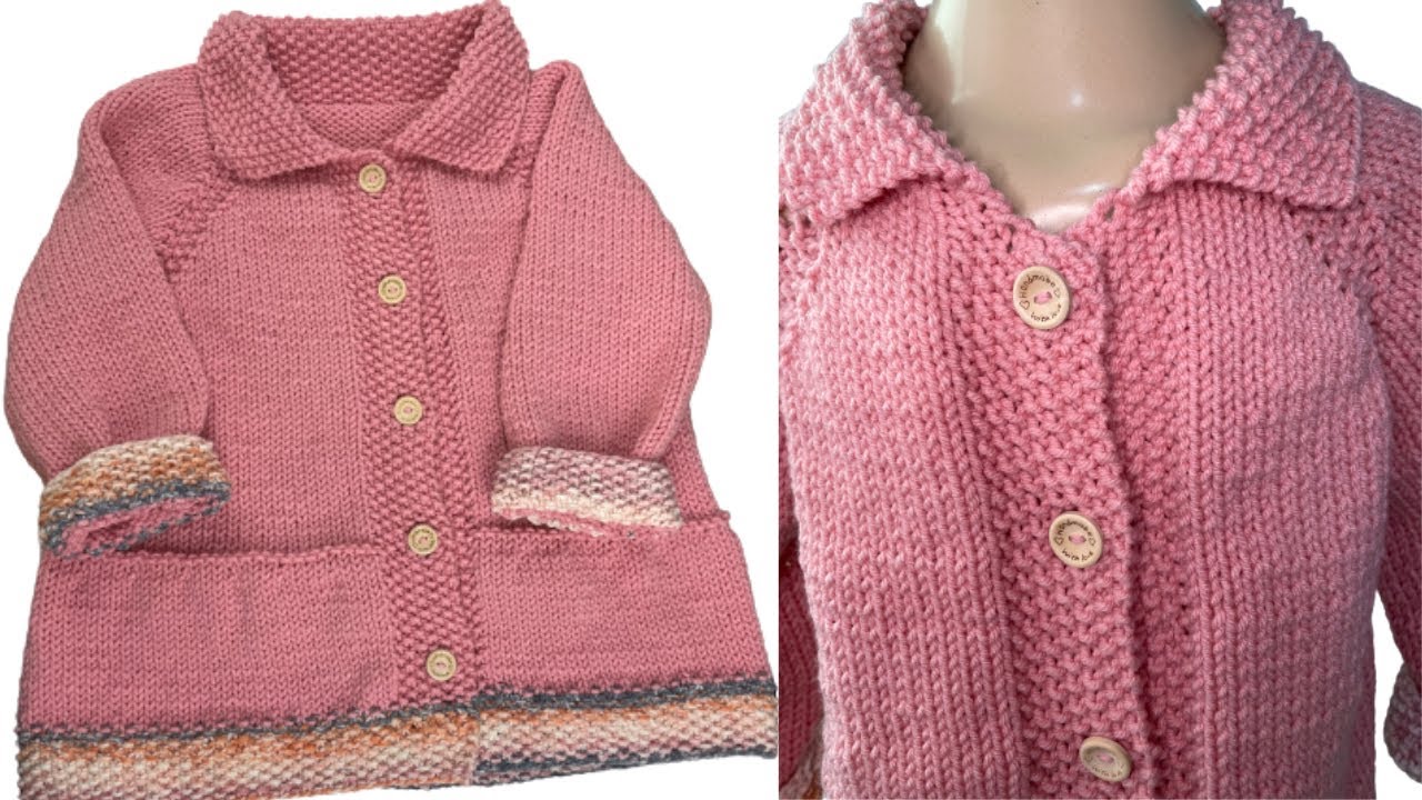 CASACO EM TRICÔ INFANTIL COM GODÊ - CLASSIC PULL ROSA- 4 a 8 anos