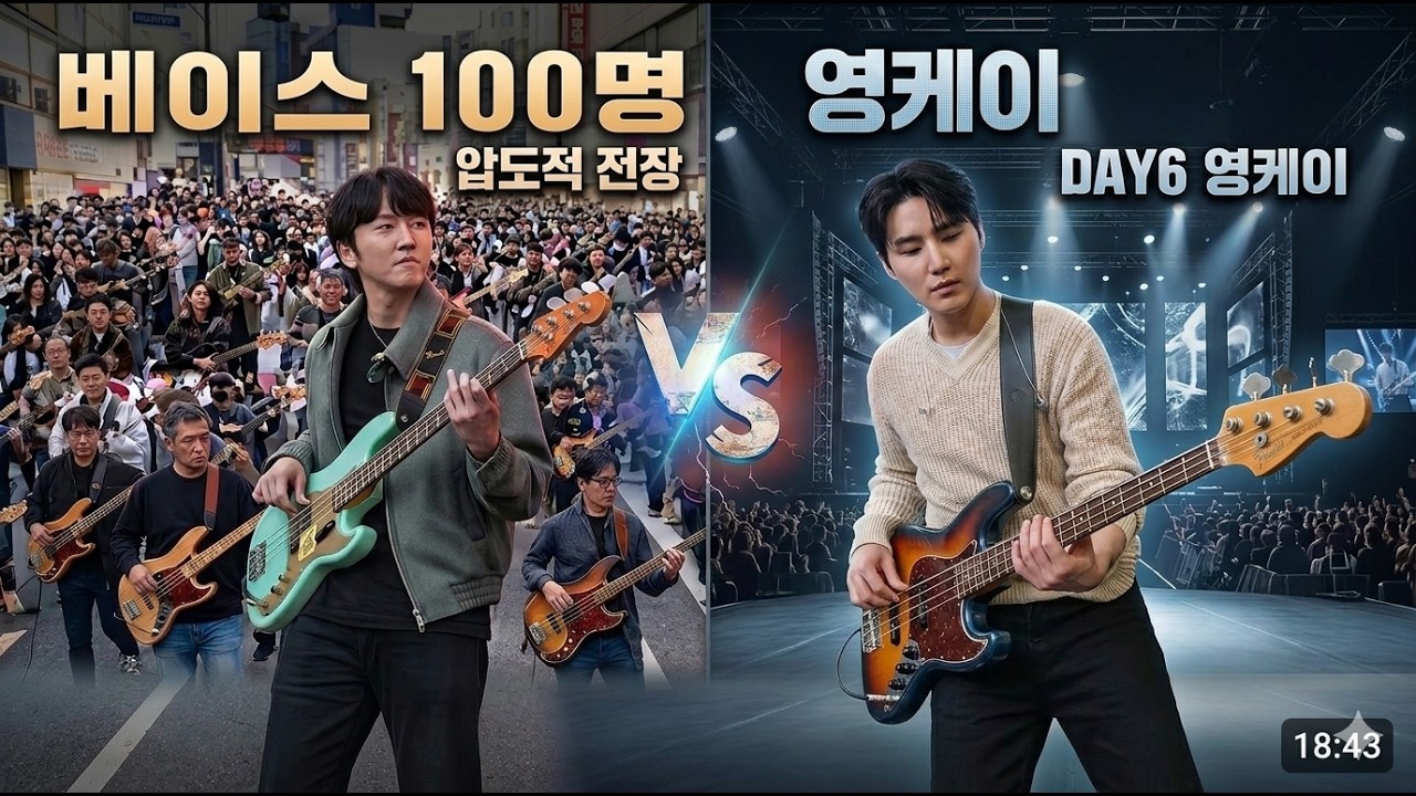 베이스 100명, DAY6(데이식스)커버 할 때, Young K 가 나타난다면?