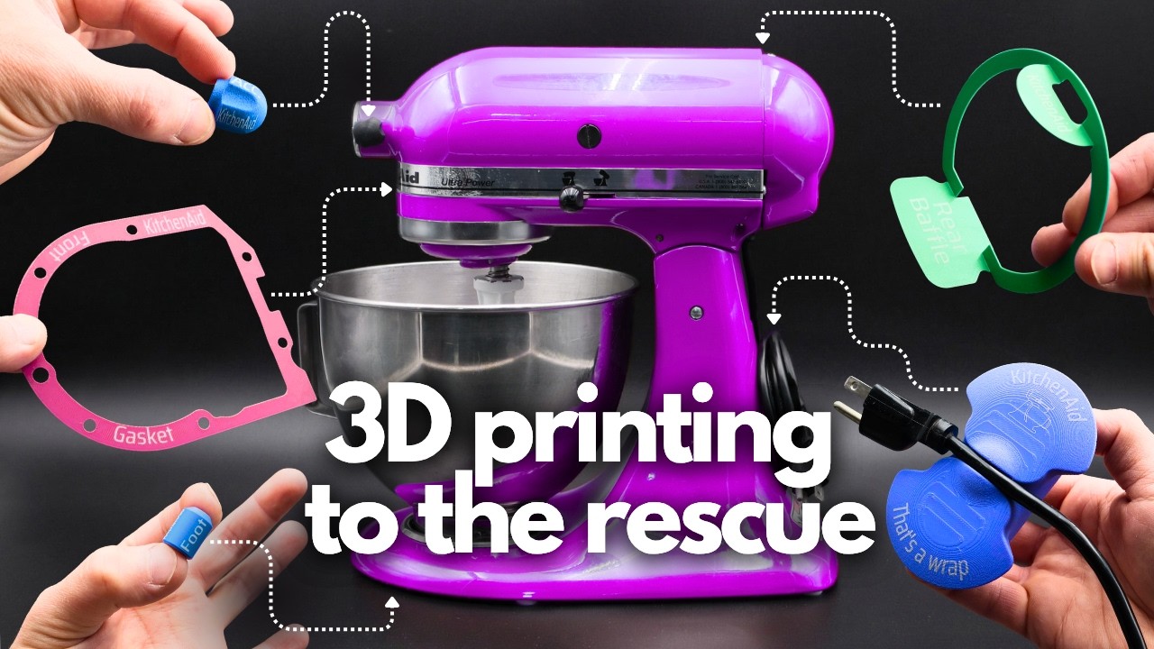 Can 3D printing rescue the iconic Kitchen Aid stand mixer?  Let's find out!