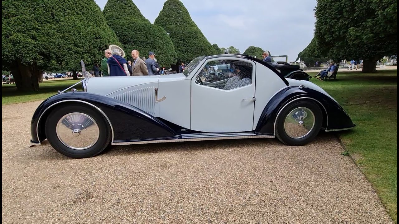 1934 Avions Voisin Type C-27 Aerosport Video View at Hampton Court Palace Concours of Elegance 2021