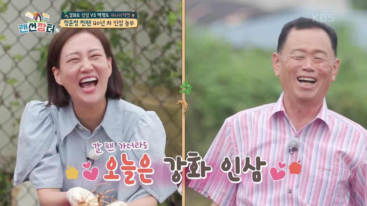 6년근 강화 인삼! &lsquo;장윤정 찐 팬 40년 차&rsquo; 인삼 농부와 함께 인삼 캐기 [랜선장터] | KBS 210908 방송