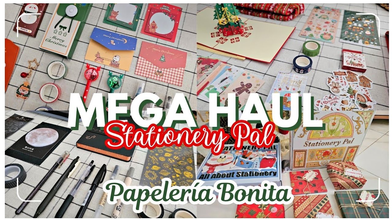 MEGA HAUL Papelería Súper Bonita🎅🏻 STATIONERY PAL  🤎 Mira Todo Lo Que Pedí @stationerypal