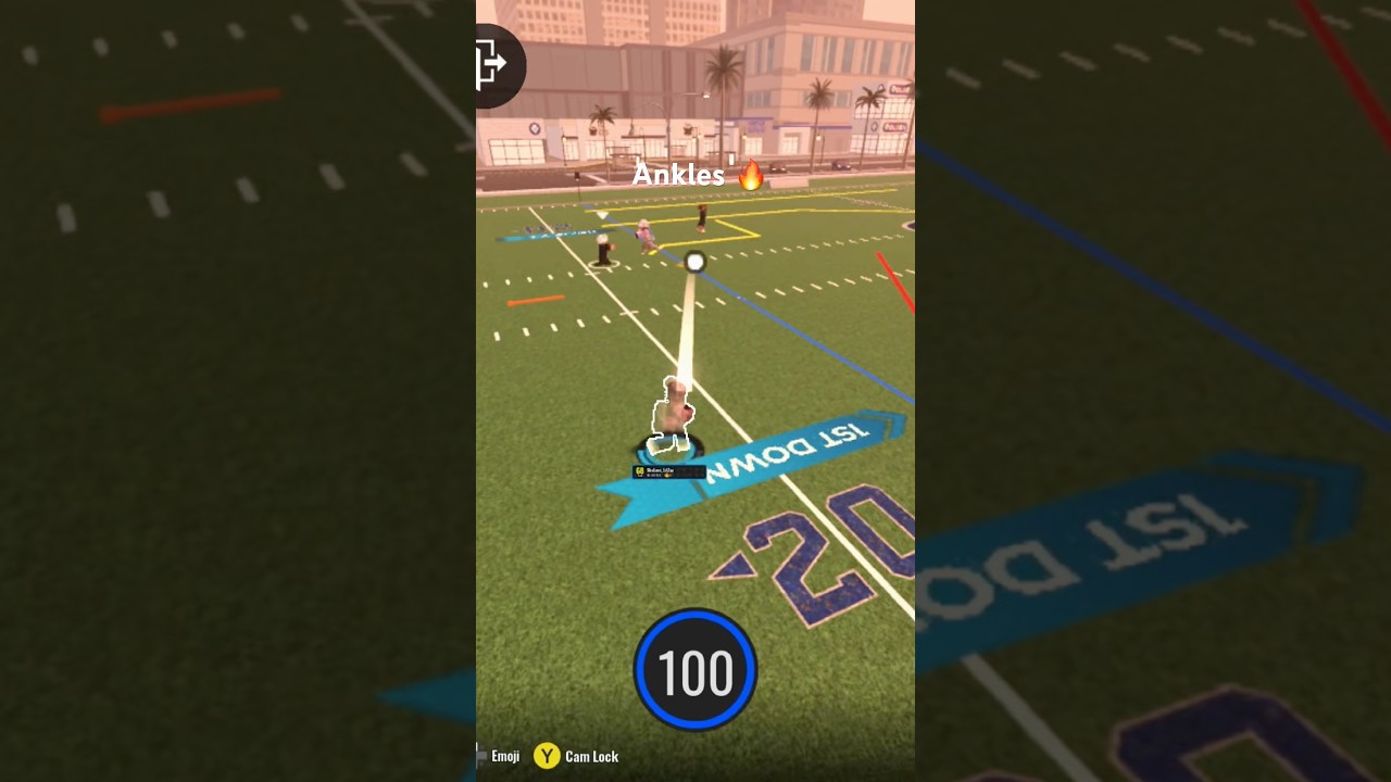 TOOK ANKLES AND GOT A TOUCHDOWN 