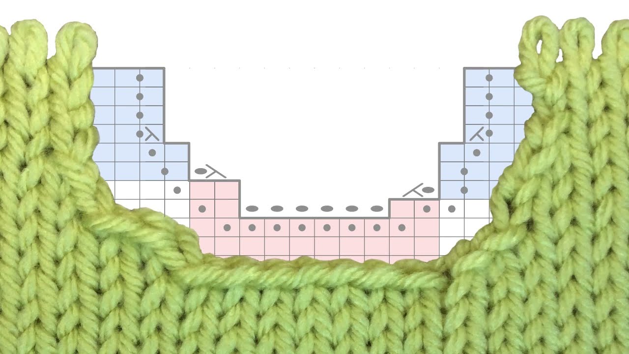 棒針編み：衿の目の拾い方