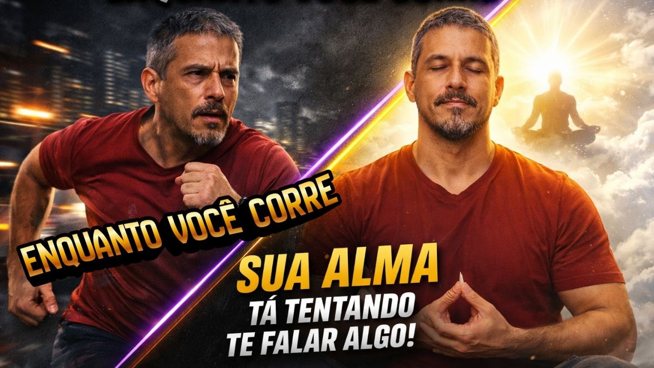 enquanto você corre, SUA ALMA ESTA TENTANDO TE FALAR ALGO!