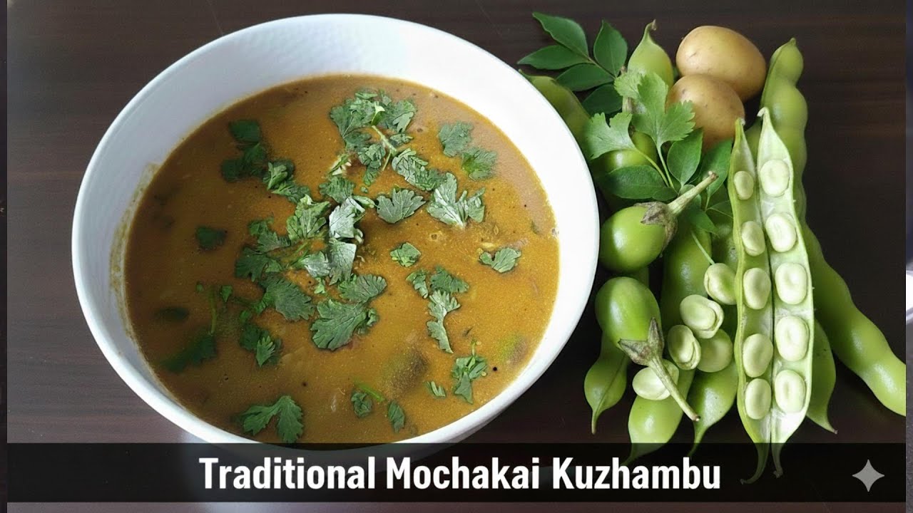 Traditional Mochai/Field Beans Kuzhambu