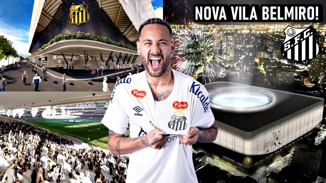 Santos e WTorre SE ACERTAM para CONSTRUÇÃO da NOVA ARENA VILA BELMIRO! Neymar importante nisso...