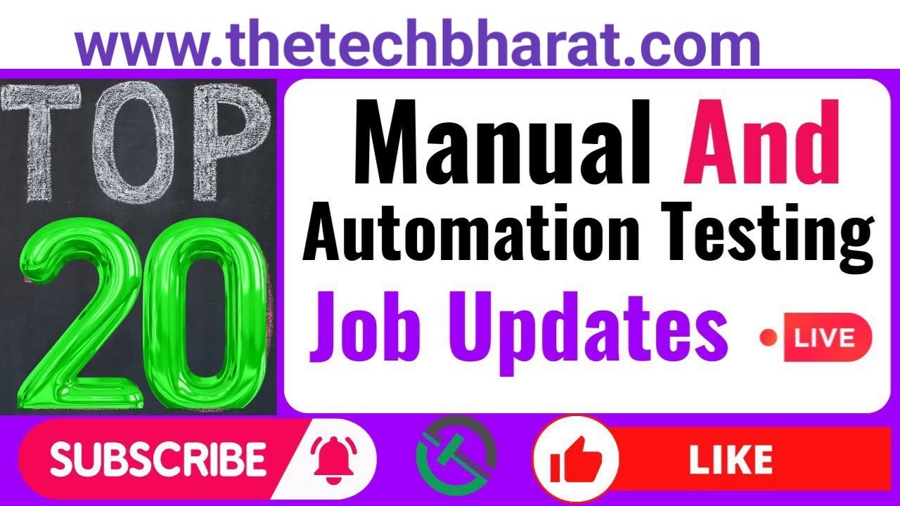 WFH testing jobs | Software testing Jobs 2025 | Manual & Automation Testing | QA Jobs | Tech Bharat