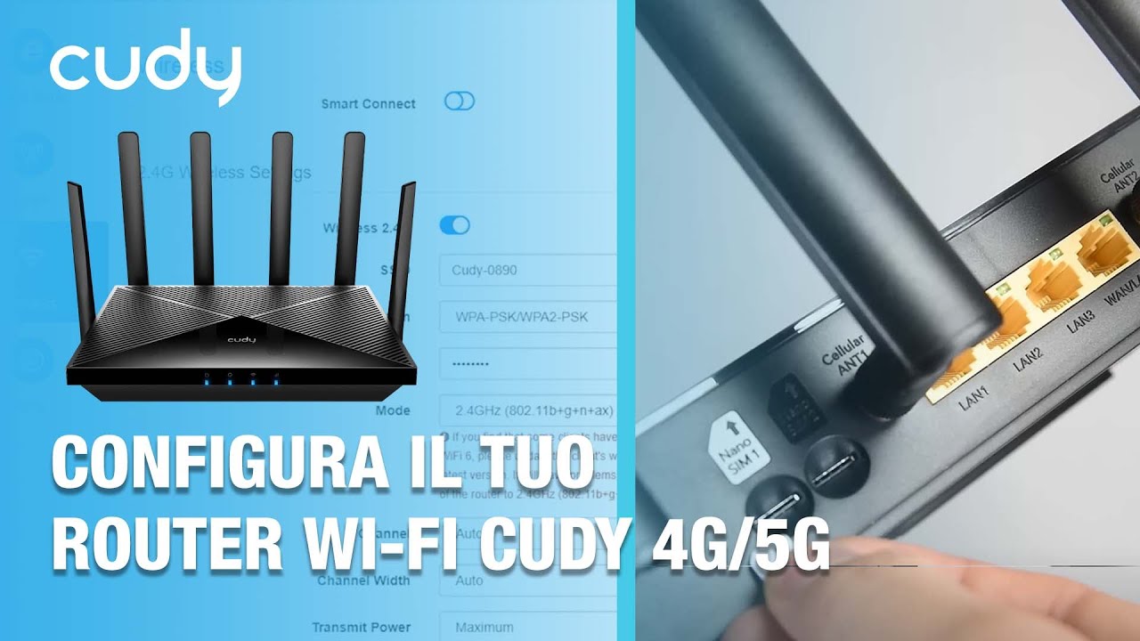 Configura il tuo router Wi-Fi Cudy 4G/5G | By Demes