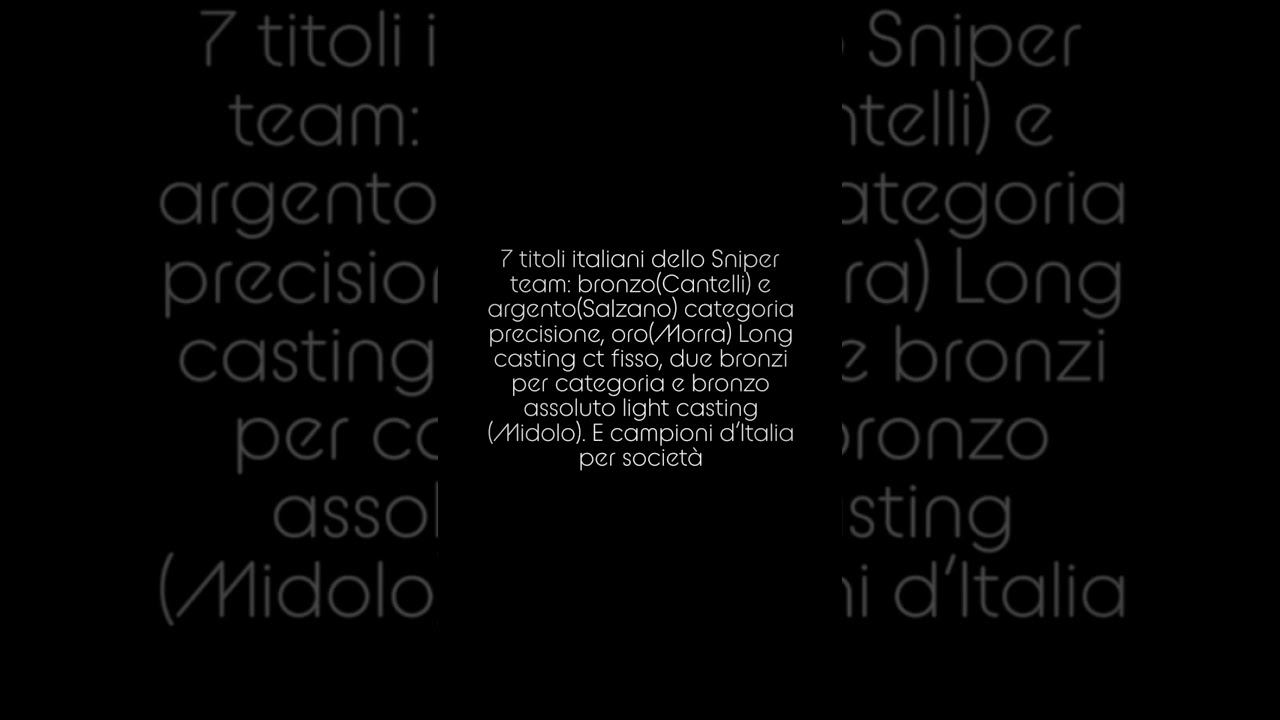 Asd Sniper team campioni italiani di Long casting 2021