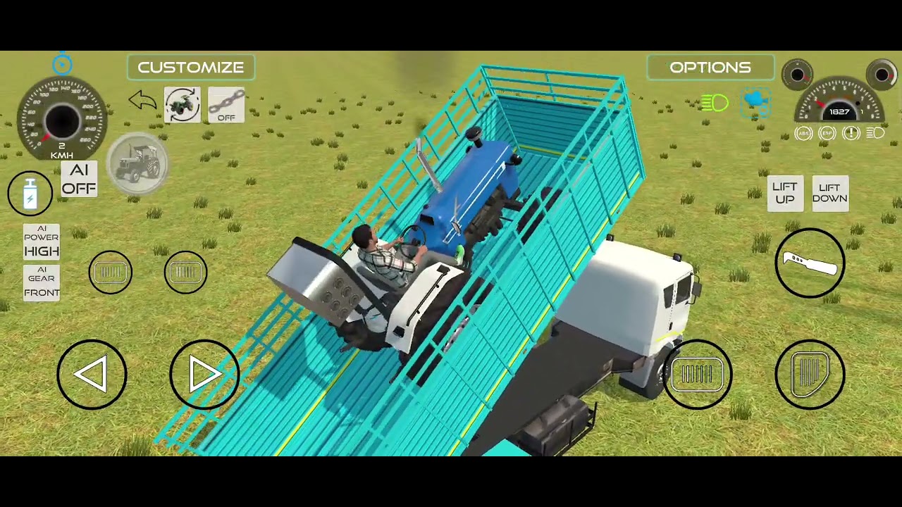 Indian railway simulator game ka video truck loading tractor 🚜 #games #viral #tractor 