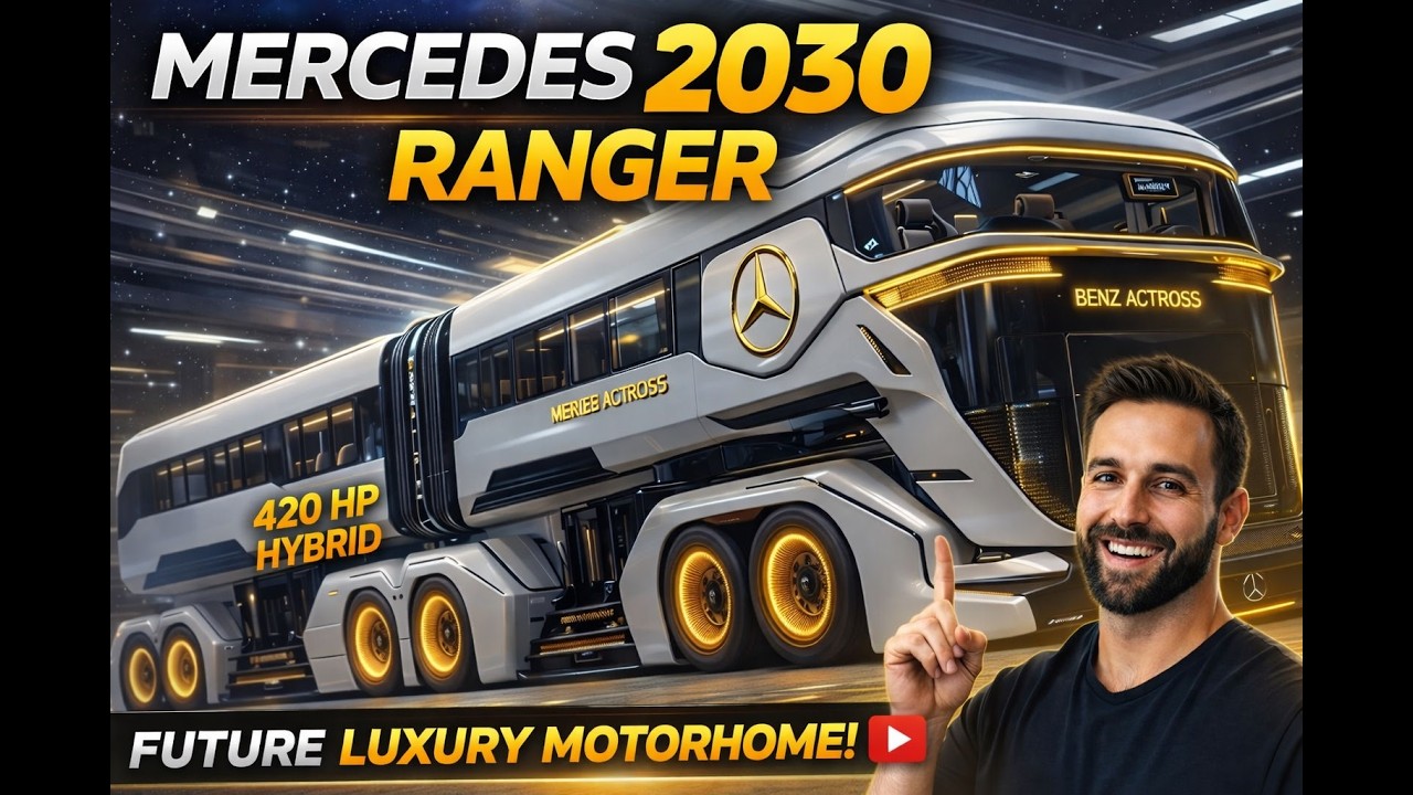 Автодом Mercedes-Benz Ranger 2030: Роскошный автодом будущего, гибридный зверь мощностью 420 л.с....