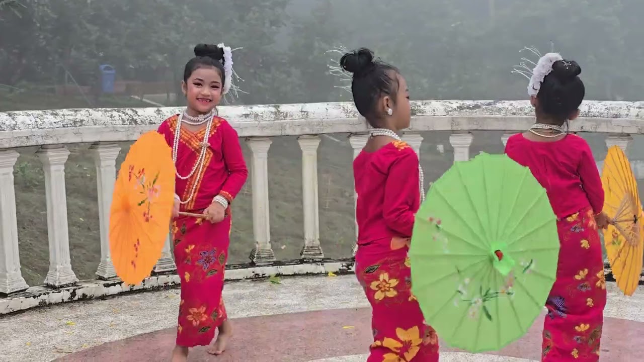 Marma  umbrella dance