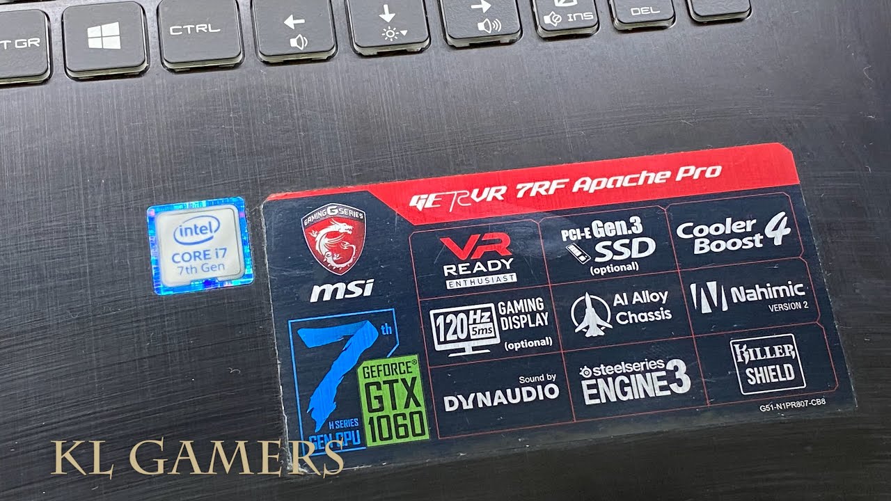 msi GE72VR 7RF Apache Pro Gaming Laptop Disassemble Clean Dust Apply Thermal Paste Solve Overheat