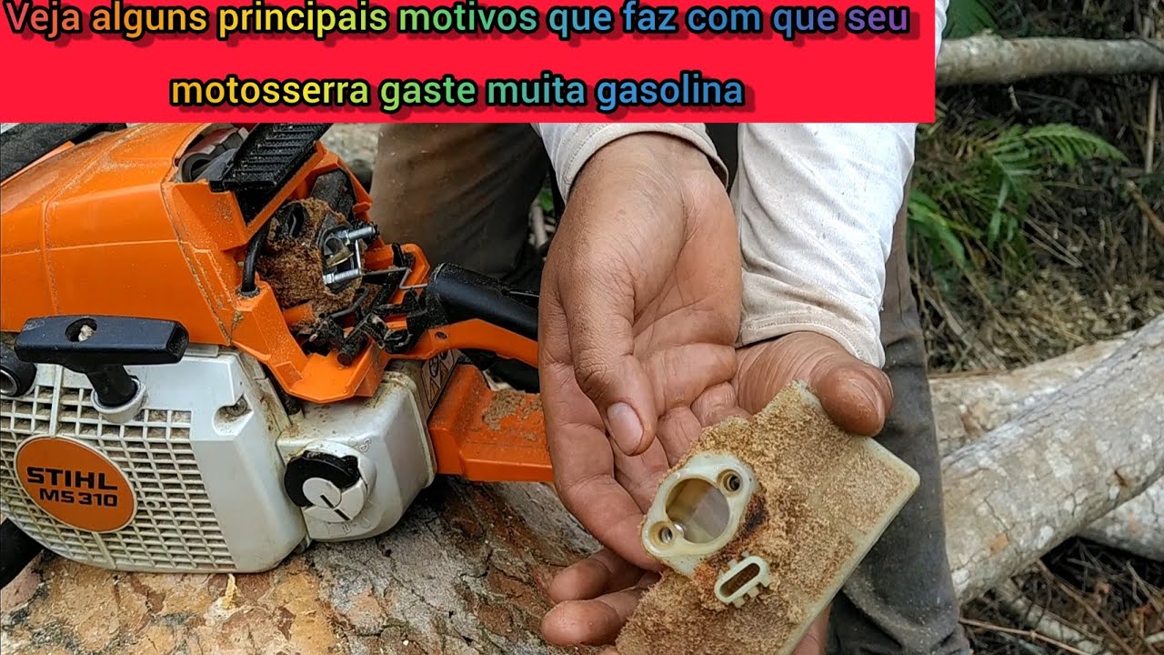 stihl MS 310 gastando muita gasolina