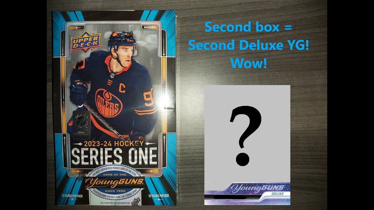 2023-24 Upper Deck Series 1 - second box = second Deluxe YG!