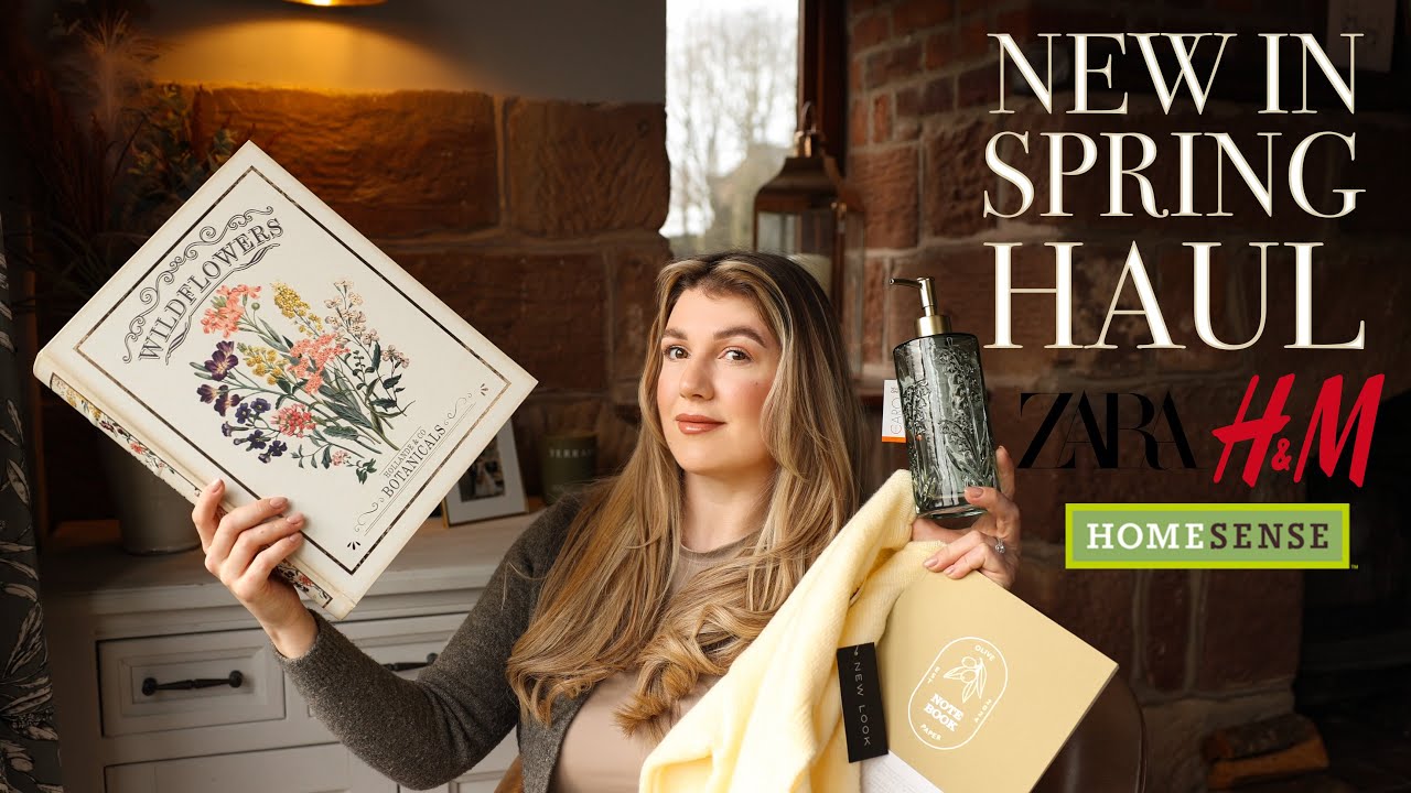 NEW IN SPRING 2025 HAUL | HOMESENSE, ZARA, H&M, NEW LOOK, TESCO PLUS RECENT ESSENTIAL BEAUTY ITEMS