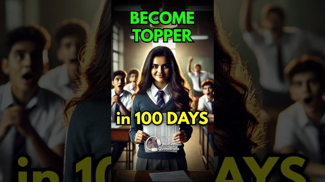 100 Days Strategy to Score 95+ 🔥 Exam Motivation #studytips #examtips