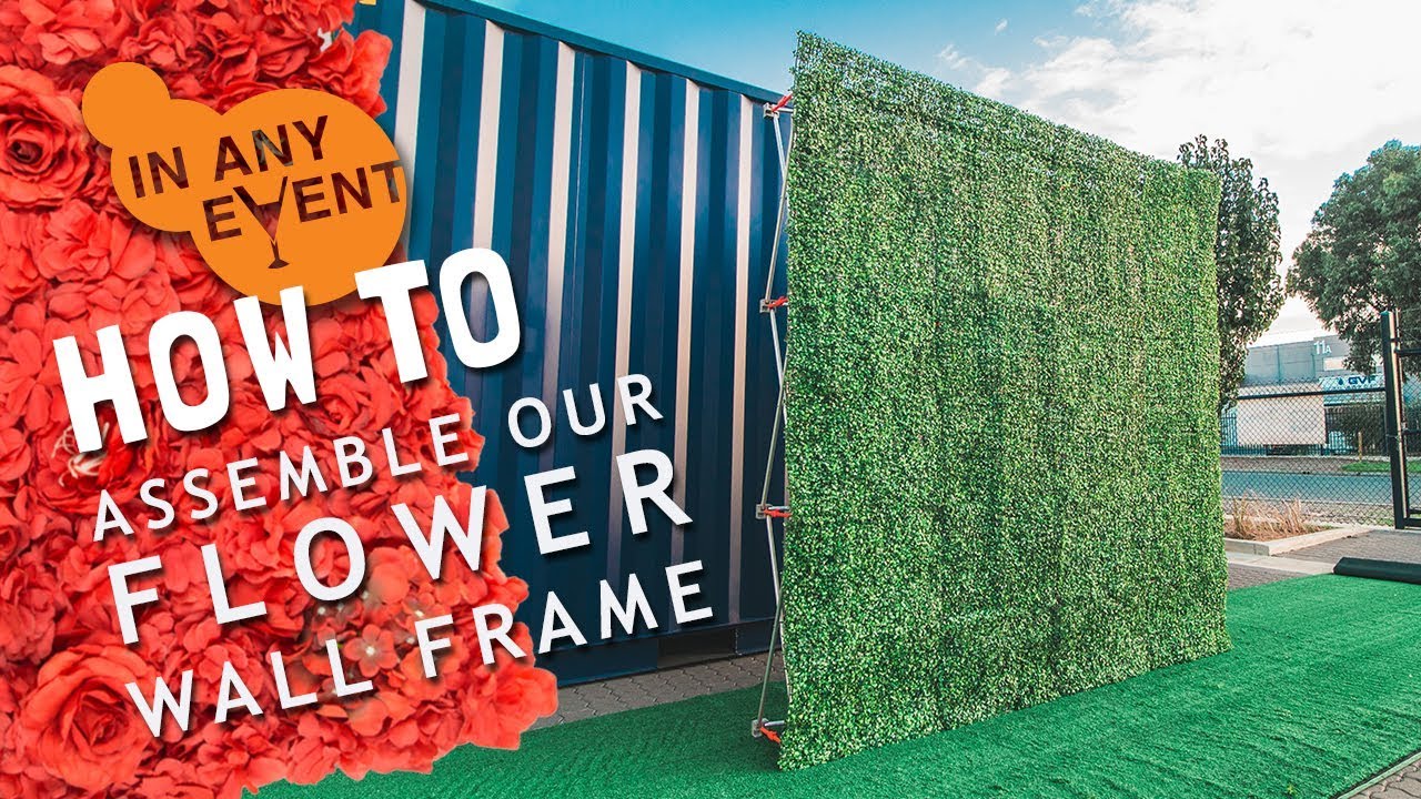 HOW TO Assemble Our Flower Wall Backdrop Frame | IN ANY EVENT