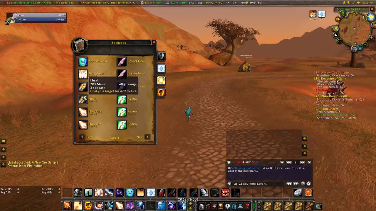 Vanilla WoW -  Nostralia.org - Reroll Level 25 -27