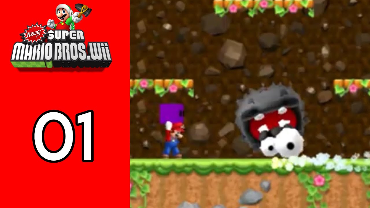 ❤ NEWER Super Mario Bros. Wii! (100%) World 1 | Yoshi's Island [1/2] (Episode 1)