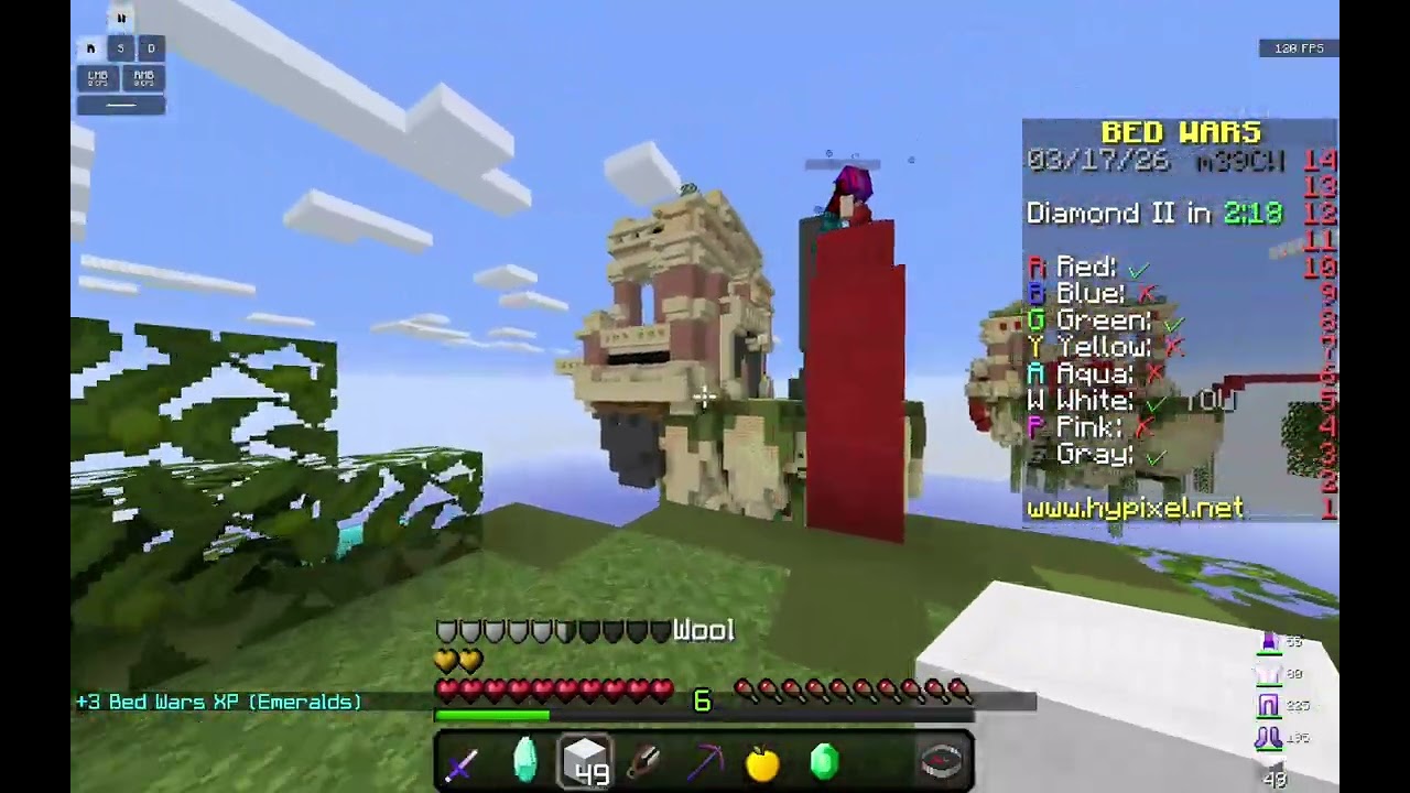 The PERFECT Hypixel BEDWARS round (with music)