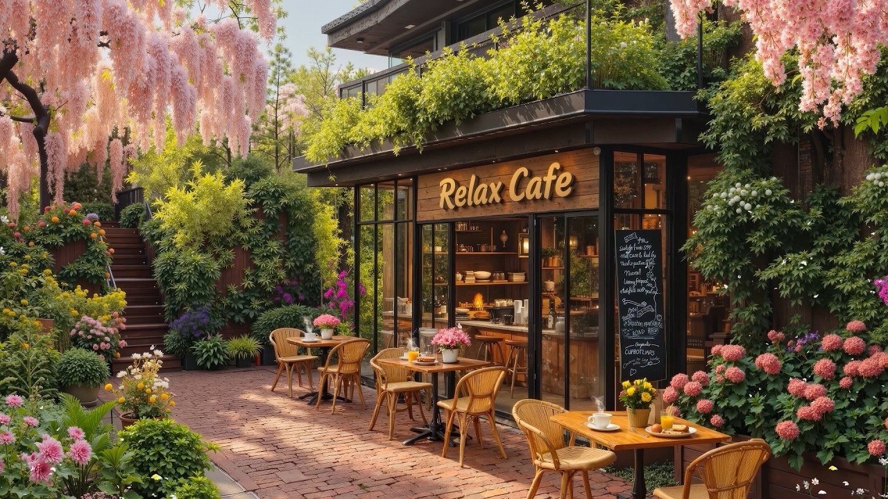 Cozy February Morning at a Hidden Jazz Café 🍃 Relaxing Spring Jazz Music for Working & Studying