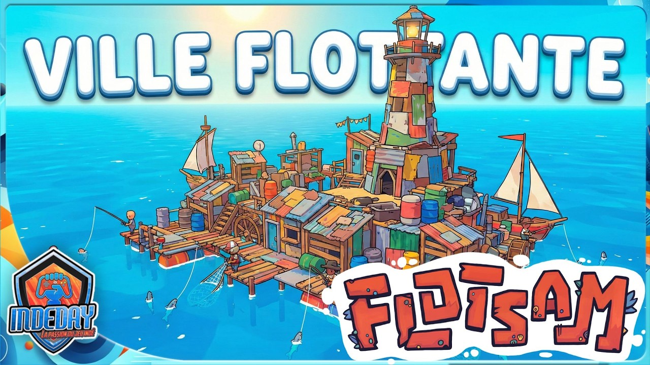 🚢 Flotsam &ndash; Gameplay FR : Je construis ma ville flottante au milieu de l&rsquo;oc&eacute;an !