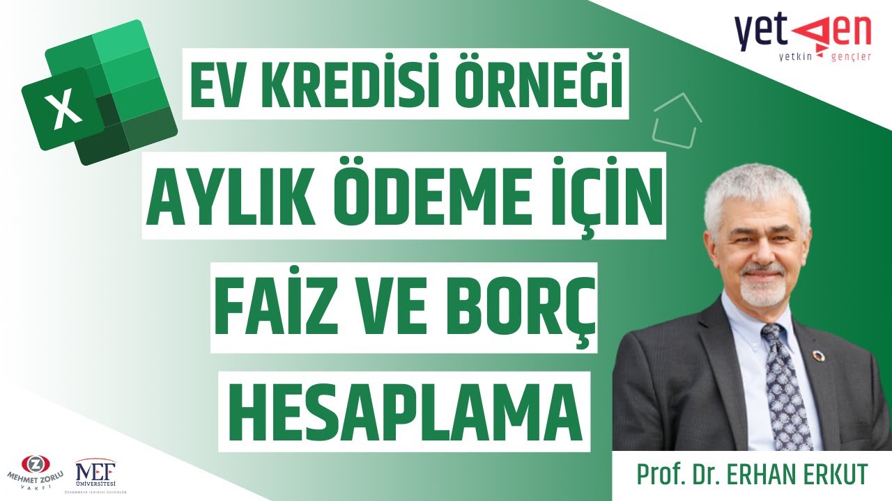 Excel'de Ev Kredisi Aylık Ödeme Hesaplama | Daire Al Örneği #18