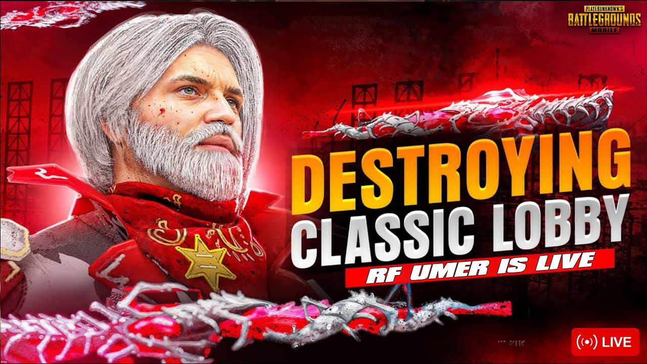 RANK PUSH  DESTROYING CLASSIC LOBBY | RF UMER GAMING🔥