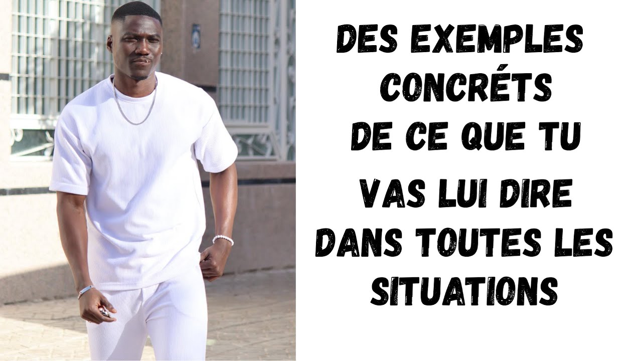 Je te donnes exactement quoi dire à ta Crush quand tu vas l'Aborder