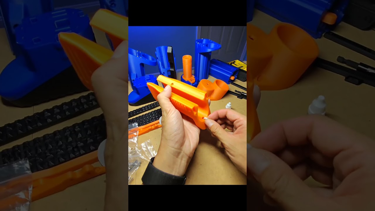 Building a 3D Printed NERF Shell Ejecting Shotgun! | Breacher #nerf #nerfgun #fun #3dprinting #asmr