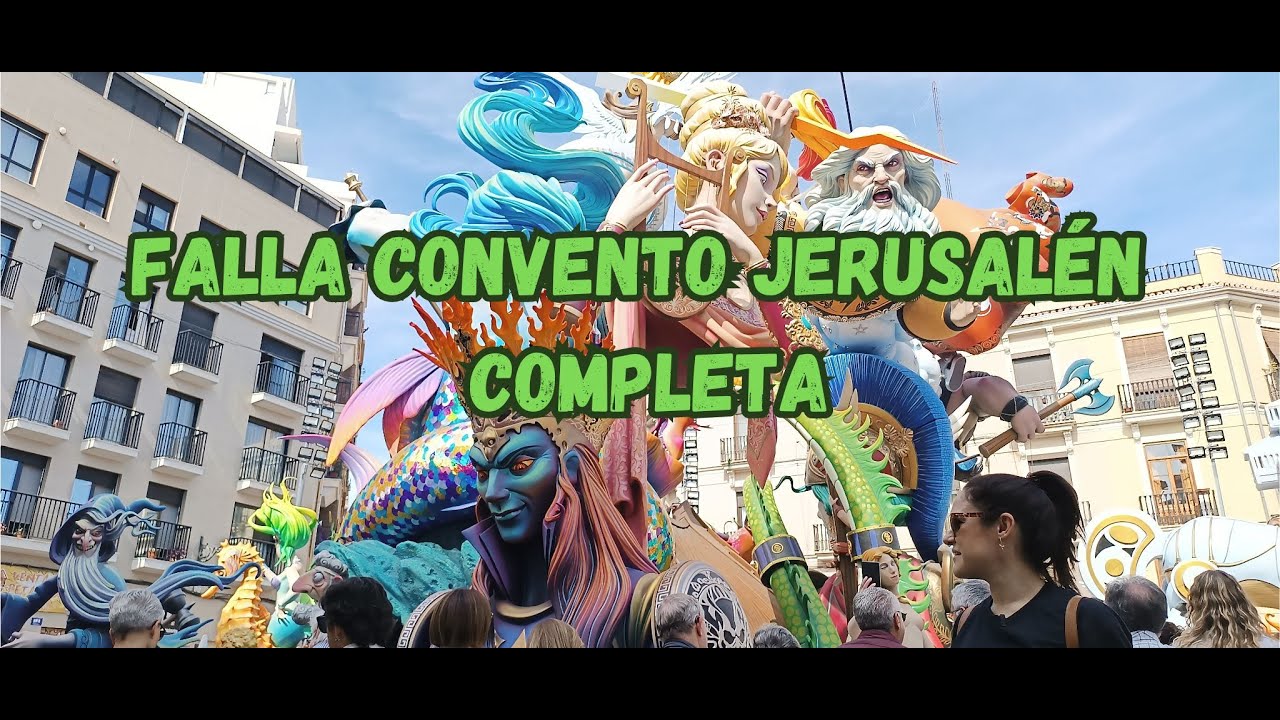 FALLAS VALENCIA 2024: entro a la falla CONVENTO JERUSALÉN - MATEMATICO MARZAL sección especial
