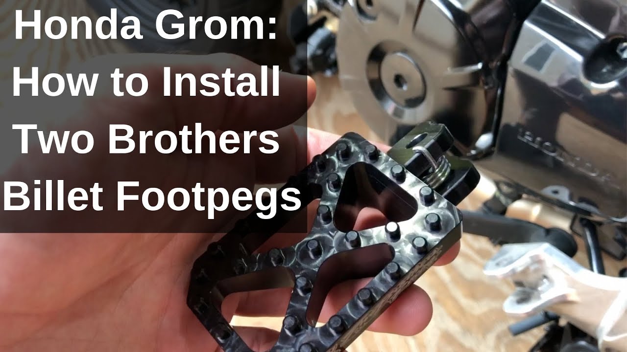 How to Install Two Brothers Billet Footpegs on Honda Grom