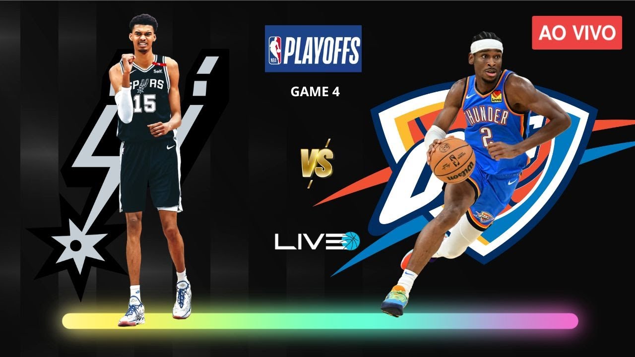 SAN ANTONIO SPURS x OKC THUNDER - NBA AO VIVO l Wembanyama vs Shai Gilgeous-Alexander